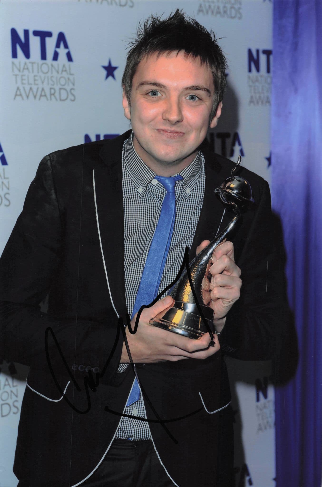 Craig Gazey Coronation Street 2009 TV Soap Awards 12x8 Hand Signed Photo