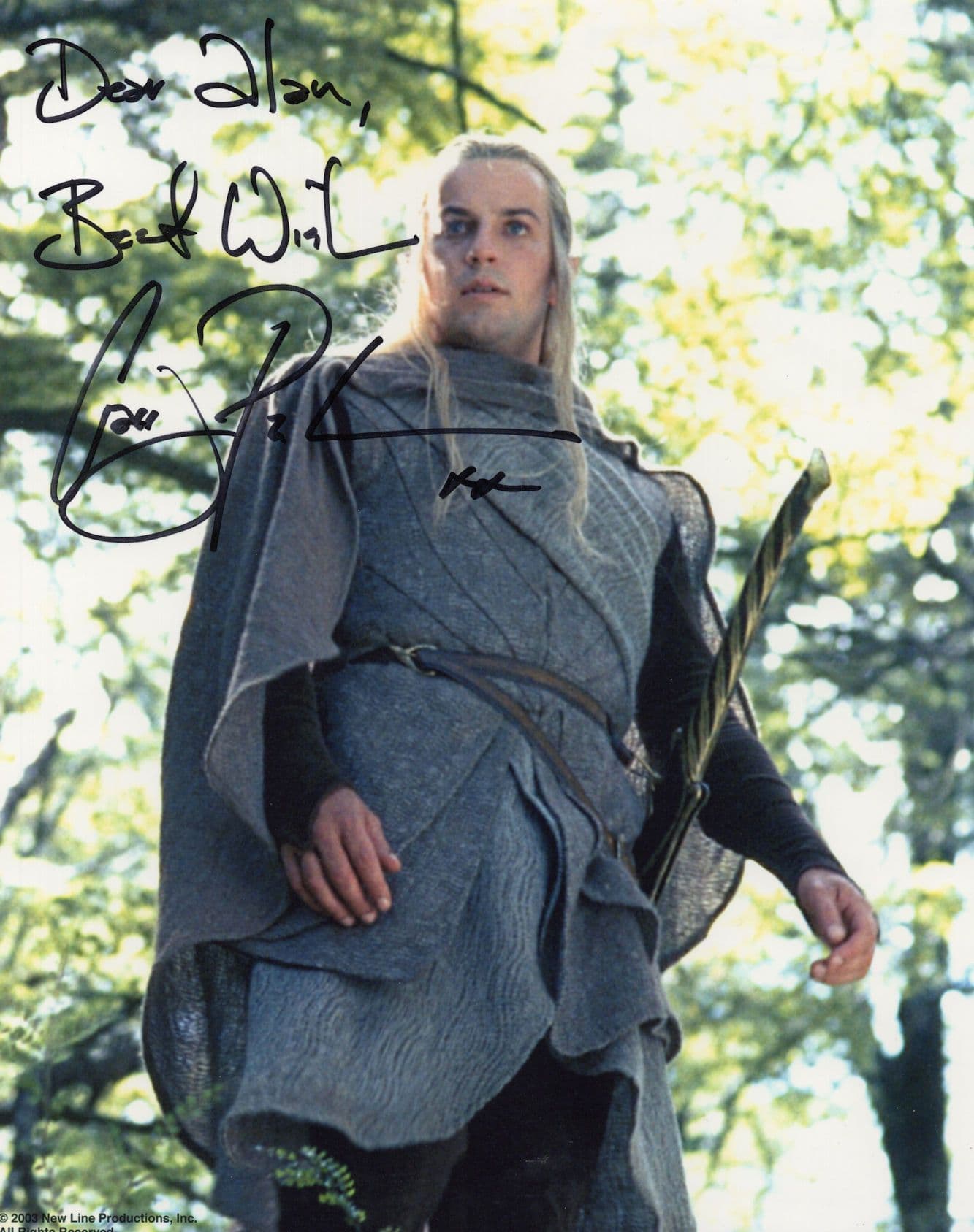 Craig Parker Lord Of The Rings Ultimate 10x8 Hand Signed & COA 2x Photo s