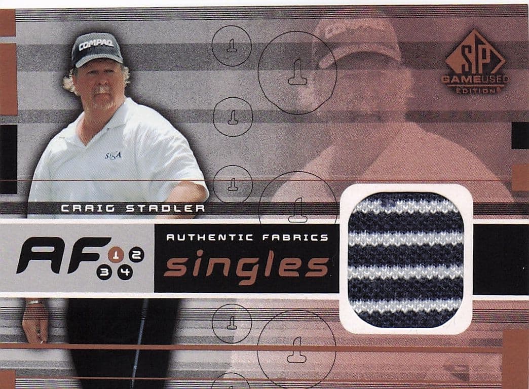 Craig Stadler Authentic Fabrics Singles 2003 Golf Upper Deck Worn Shirt Card