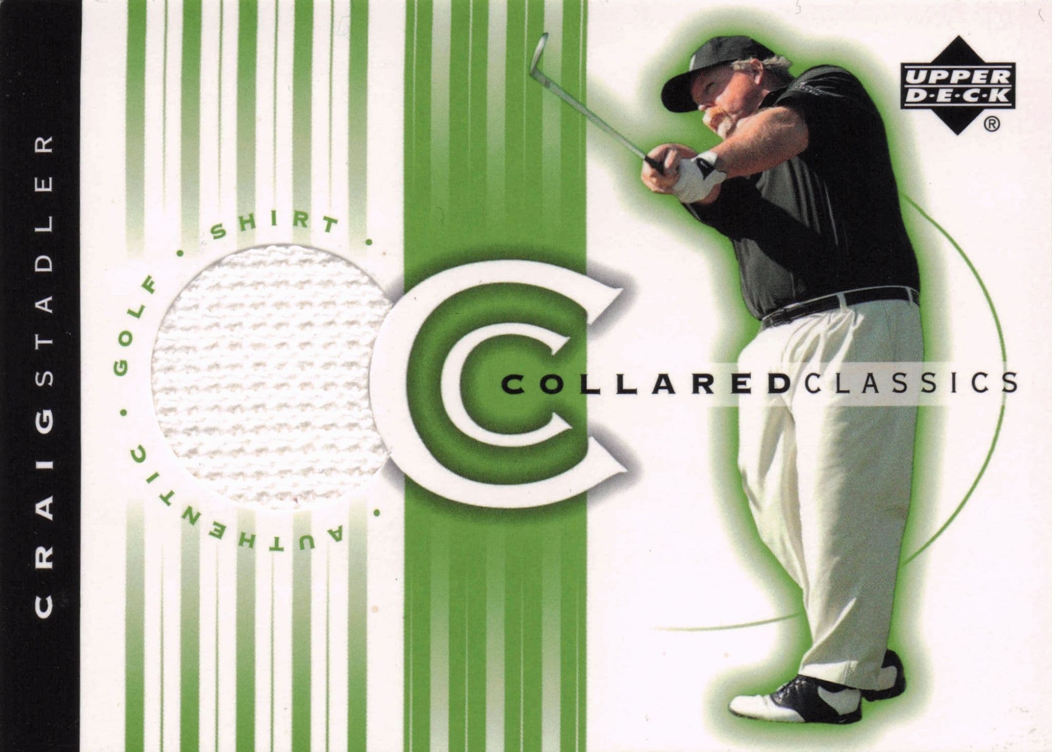 Craig Stadler Collared Classics Golf Shirt Relic Upper Deck 2003 Card