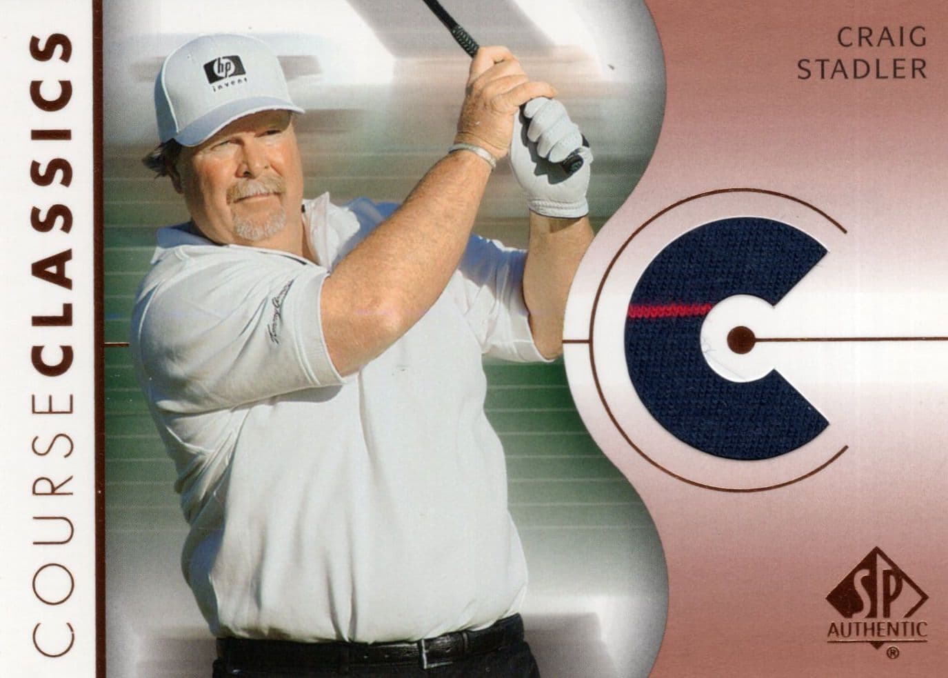 Craig Stadler Course Classics 2003 Golf AF Worn PGA Tour Golf Shirt Card