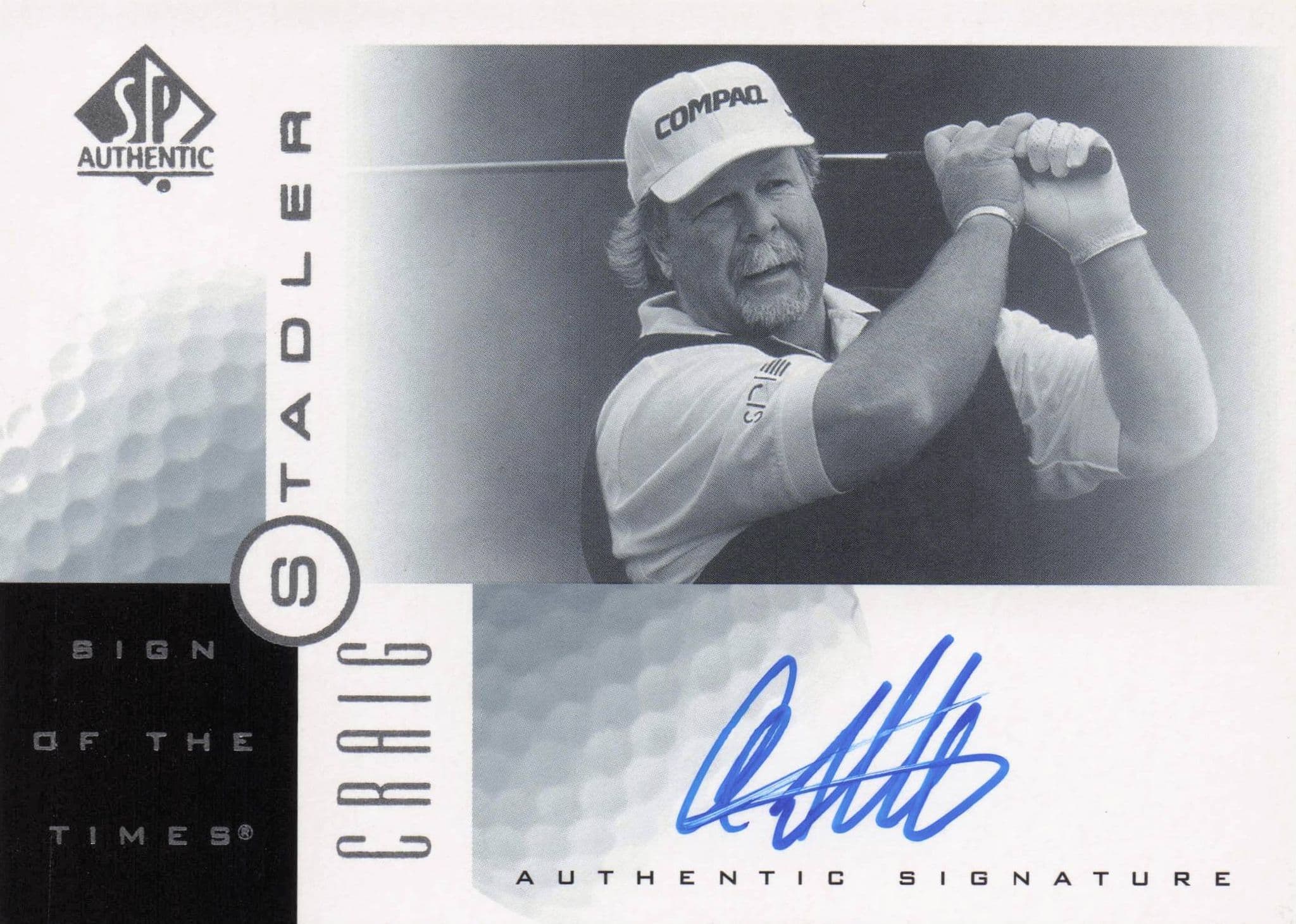 Craig Stadler Sign Of The Times Hand Signed 2001 SP Golf Autograph Card