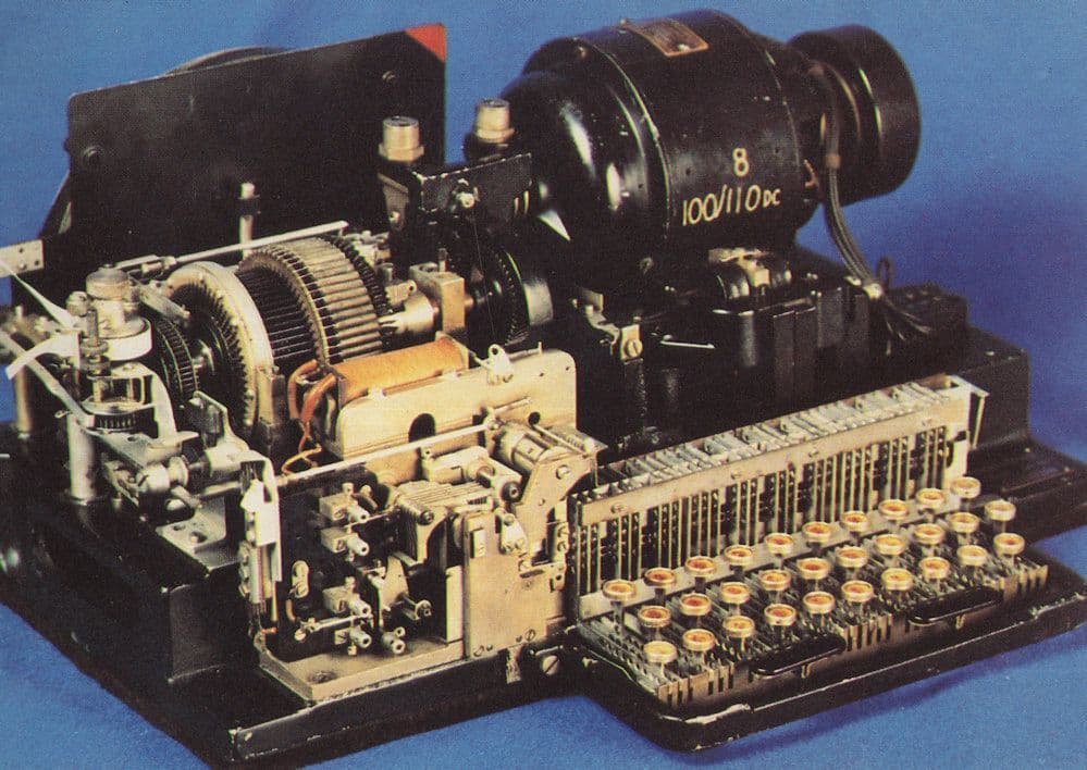 Creed Teleprinter 1930s Telegram Service BT Rare Postcard