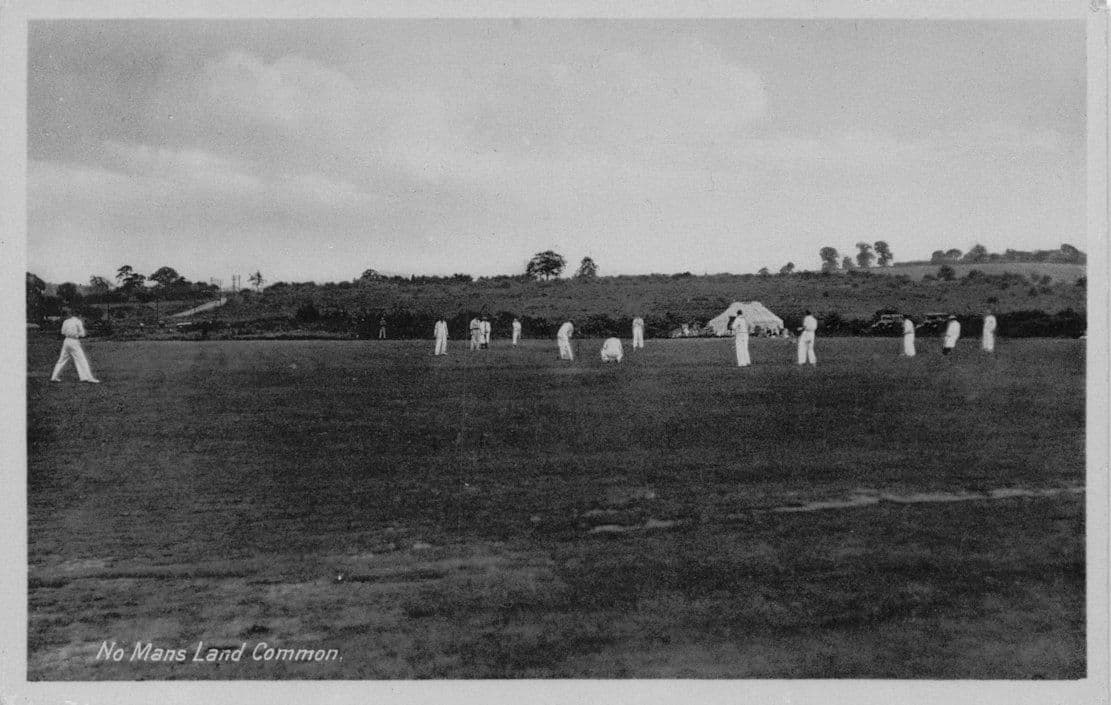 Cricket Match At No Mans Land St Albans Herts Old RPC Postcard