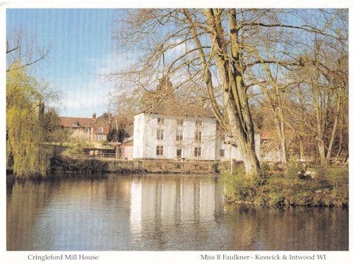 Cringleford Mill House Norfolk Postcard