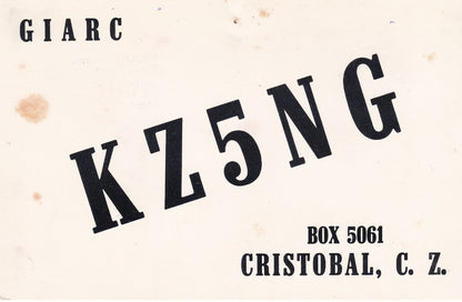 Cristobal Czech Republic QSL Soviet 1960s Amateur Radio Card