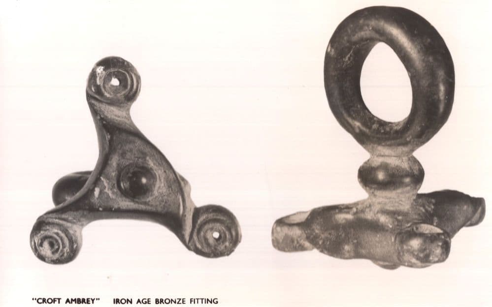 Croft Ambrey Iron Age Bronze Fitting Vintage Real Photo Postcard