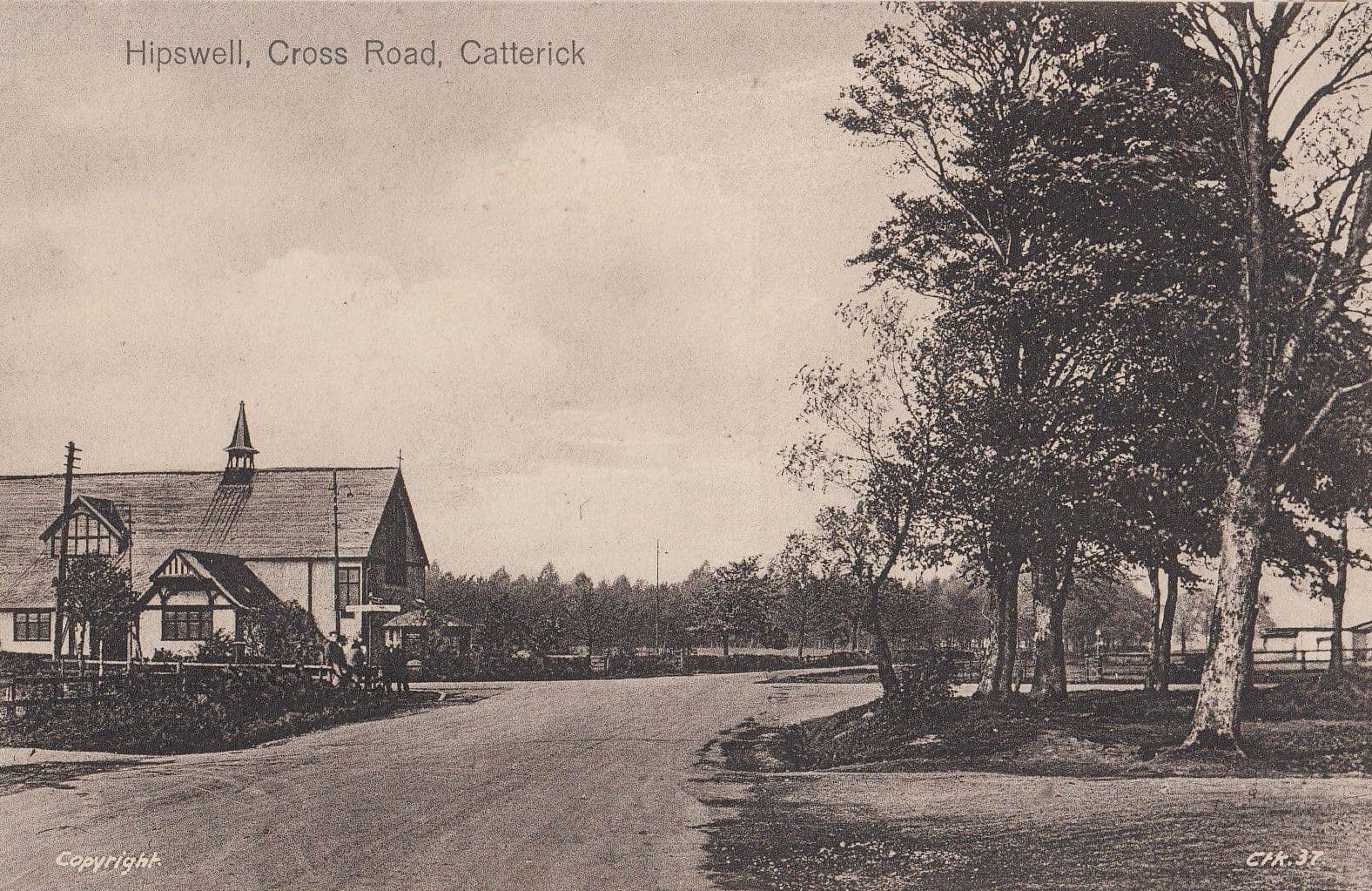 Cross Road Catterick Hipswell Old Postcard