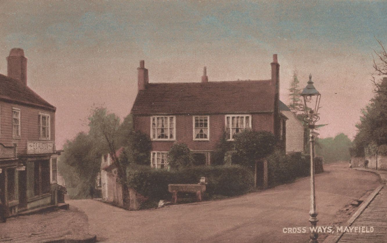 Crossways Mayfield Sussex Antique Postcard
