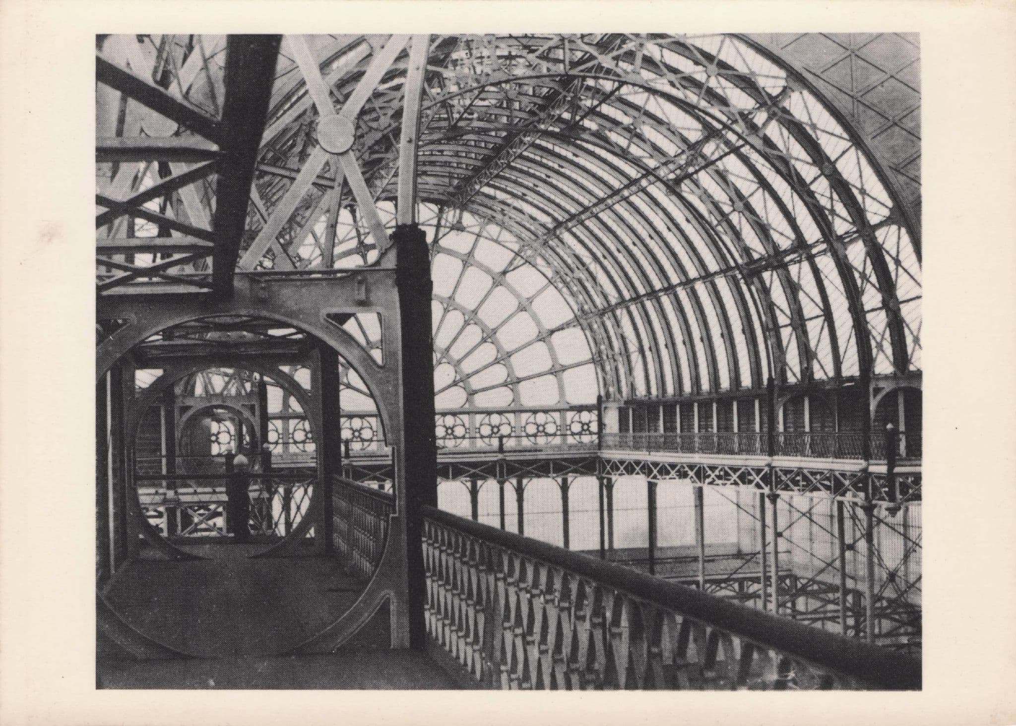 Crystal Palace Upper Gallery in 1855 Victorian London Photo Postcard