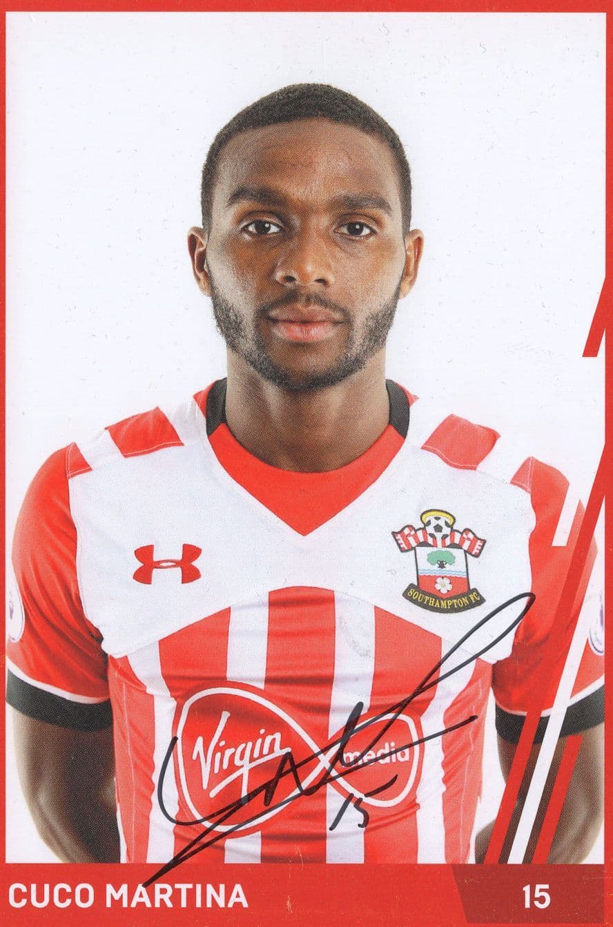 Cuco Martina Southampton Football Club Hand Signed Photo