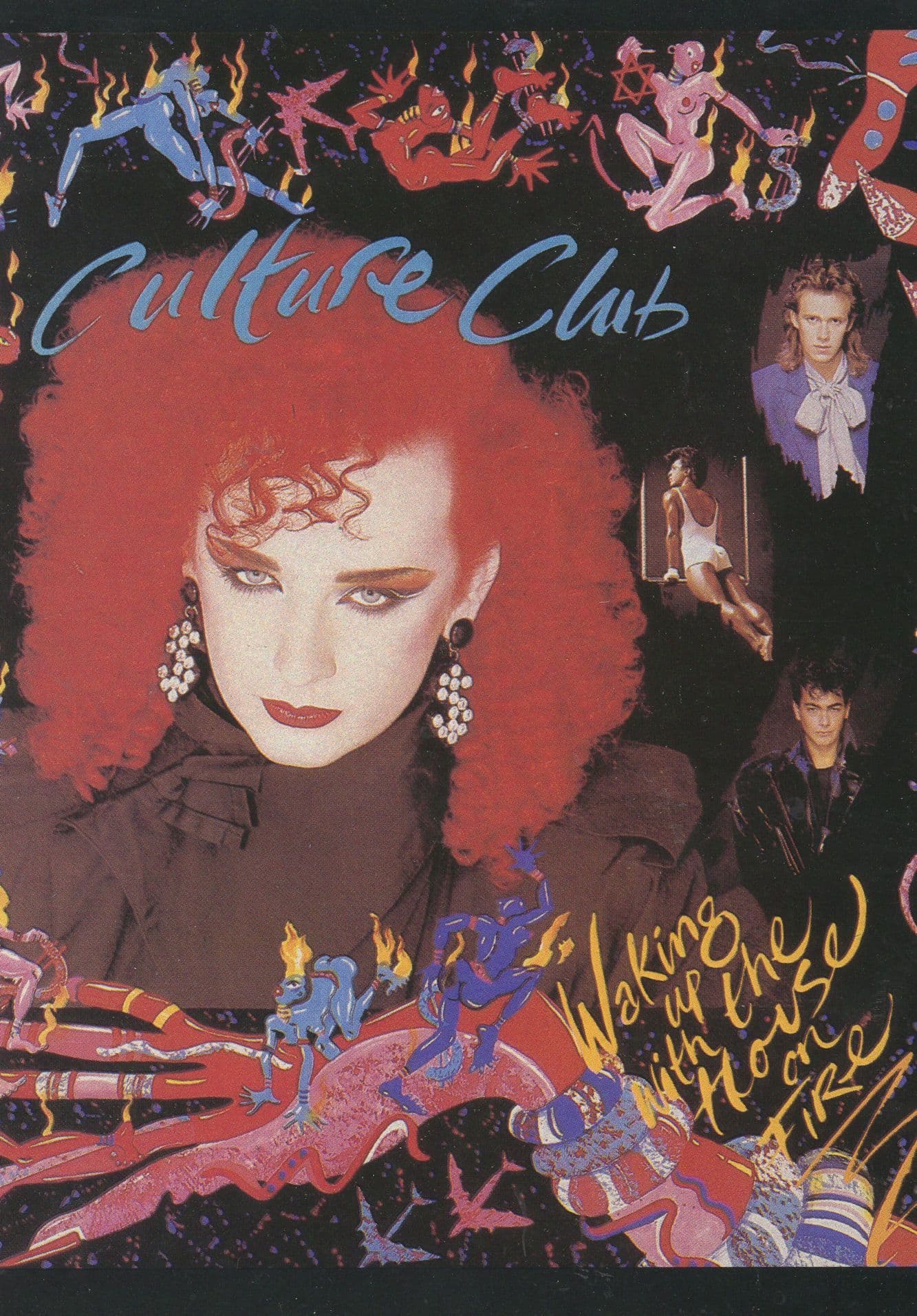 Culture Club Boy George Rare 1980s French Postcard
