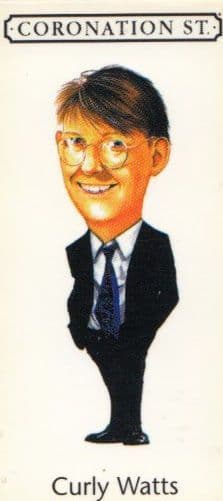 Curly Watts Coronation Street Unique Tiny Miniature Collectors Card