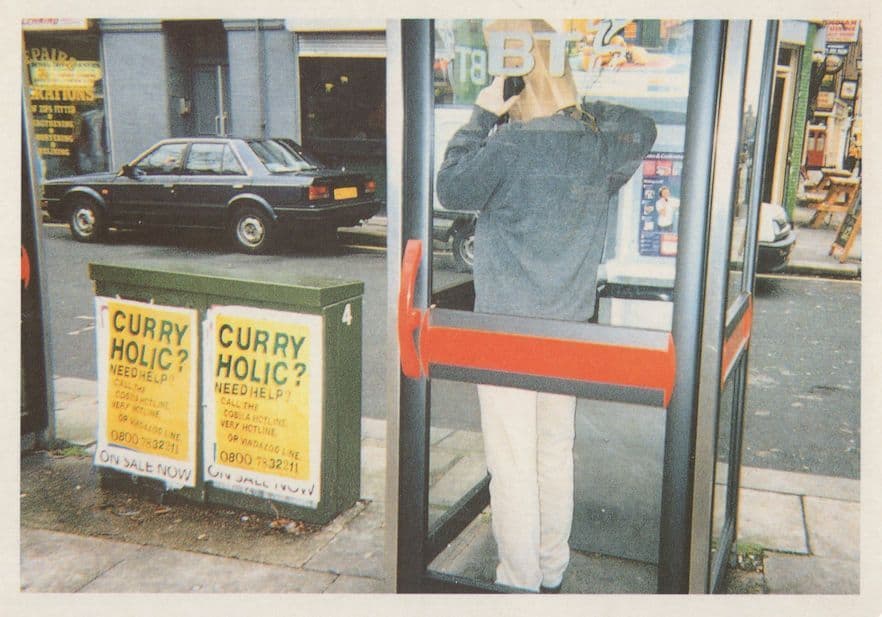 Curryholic Hot Curry Addiction Phone Box Help Cobra Beer Postcard