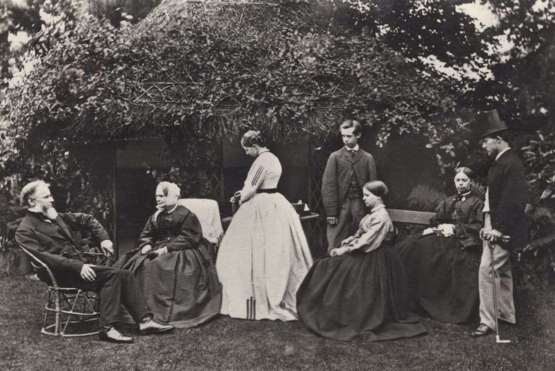 Curtis Family Group Hampshire Museum Postcard