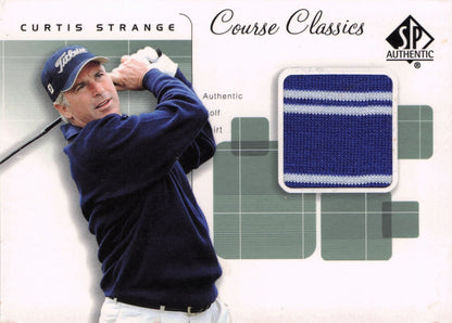 Curtis Strange Course Classics 2002 Upper Deck Real Relic Shirt Card