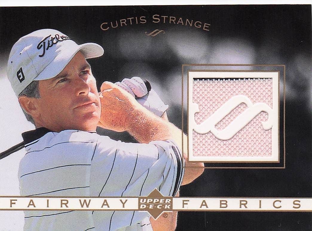 Curtis Strange Fairway Fabrics 2003 Real Golf Shirt Relic Trade Card