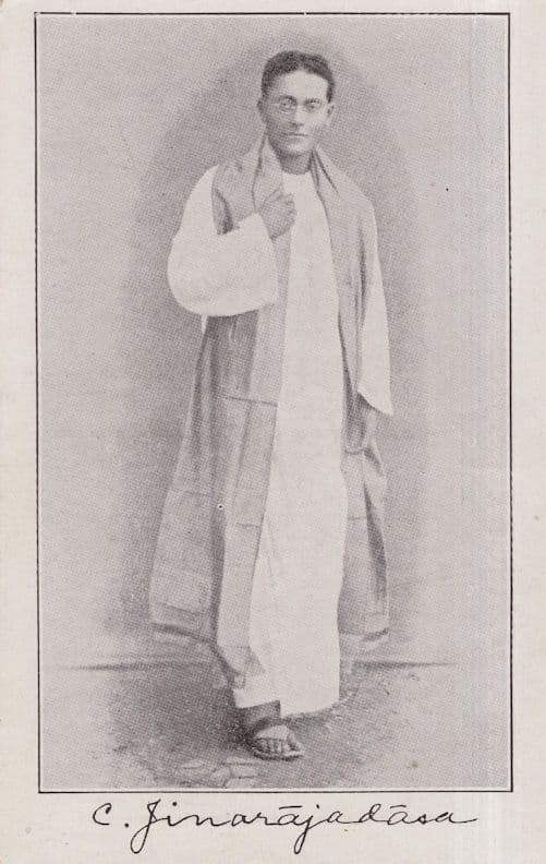 Curuppumullage Jinarajadasa Sri Lanka Indian Occultist Freemason Book Author Postcard