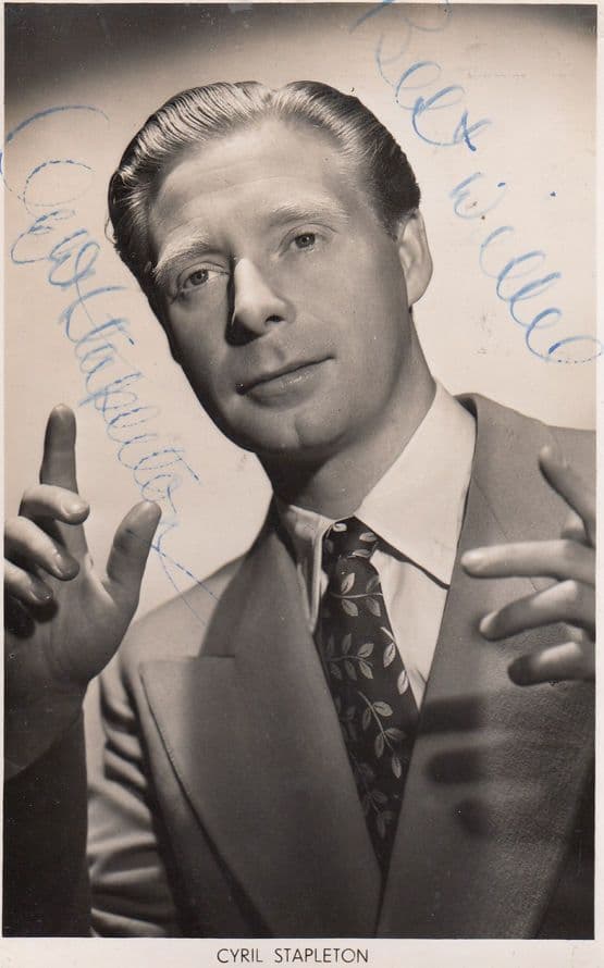 Cyril Stapleton Hand Signed Antique Photo