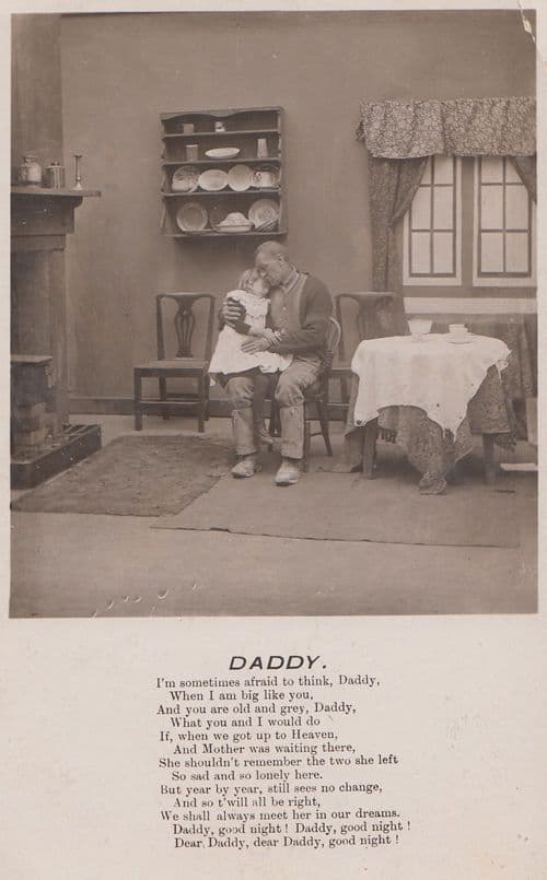 Daddy Dad Father Growing Old Ageing Elderly Love Songcard Prayer Postcard