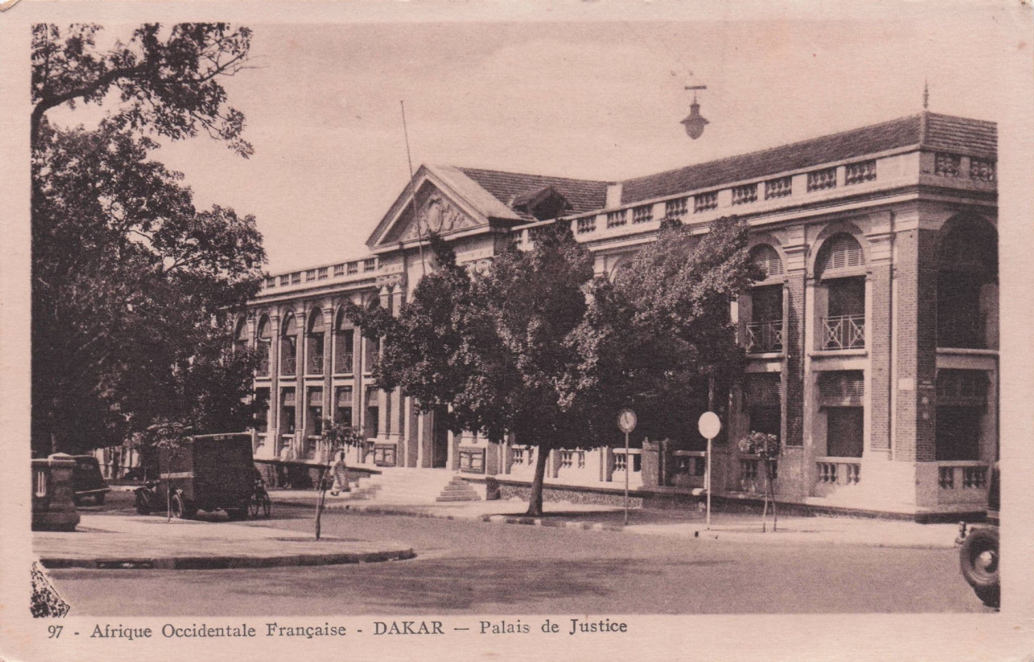Dakar Palace De Justice Africa Old Postcard