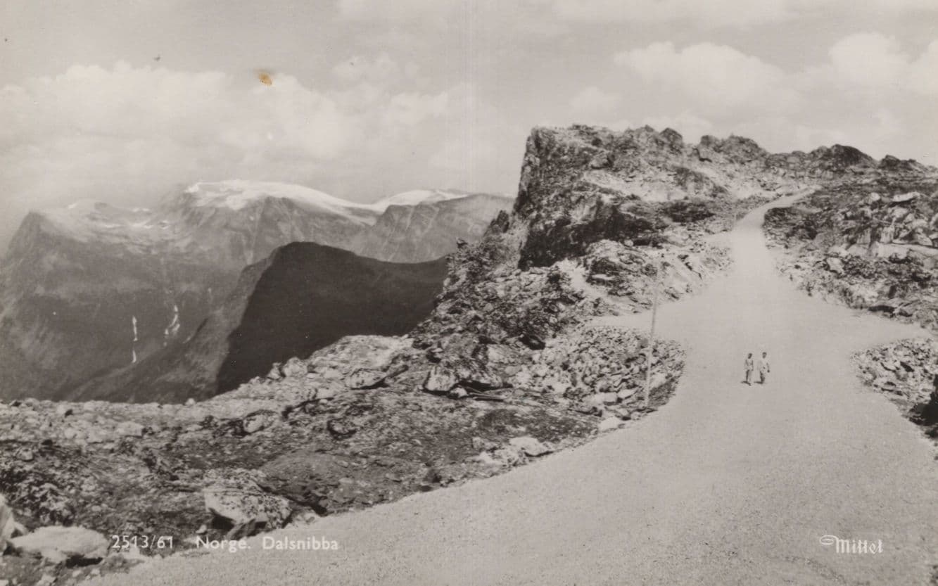 Dalsnibba Norway Real Photo Old Postcard