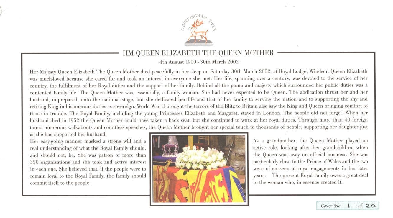 Dame Vera Lynn The Queen Mother LTD TO ONLY 20 Rare Hand Signed FDC