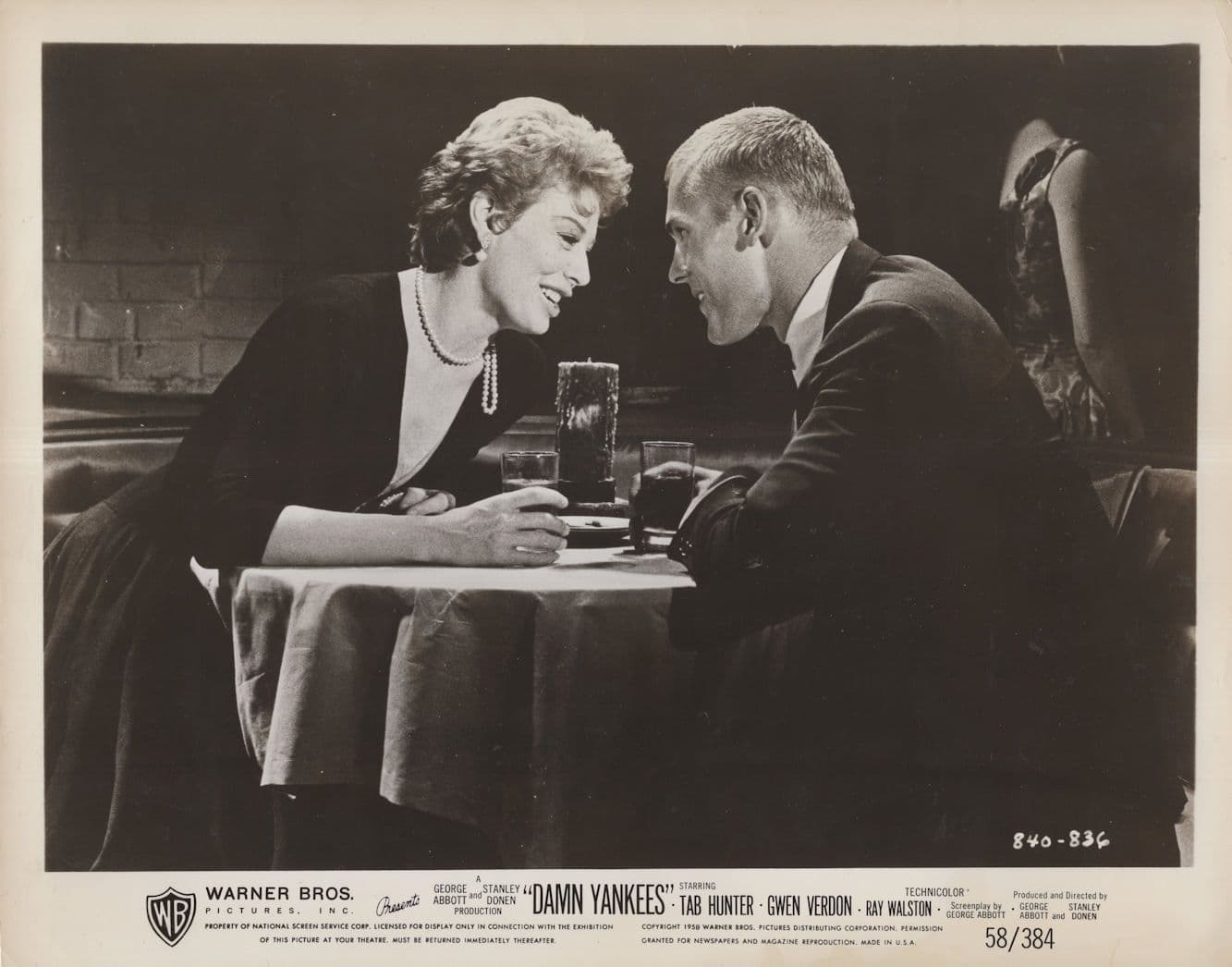 Damn Yankees Tab Hunter Vintage Publicity 10x8 Ltd Photo