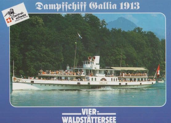 Dampffschiff Gallia 1913 German Cruise Ship Liner Postcard