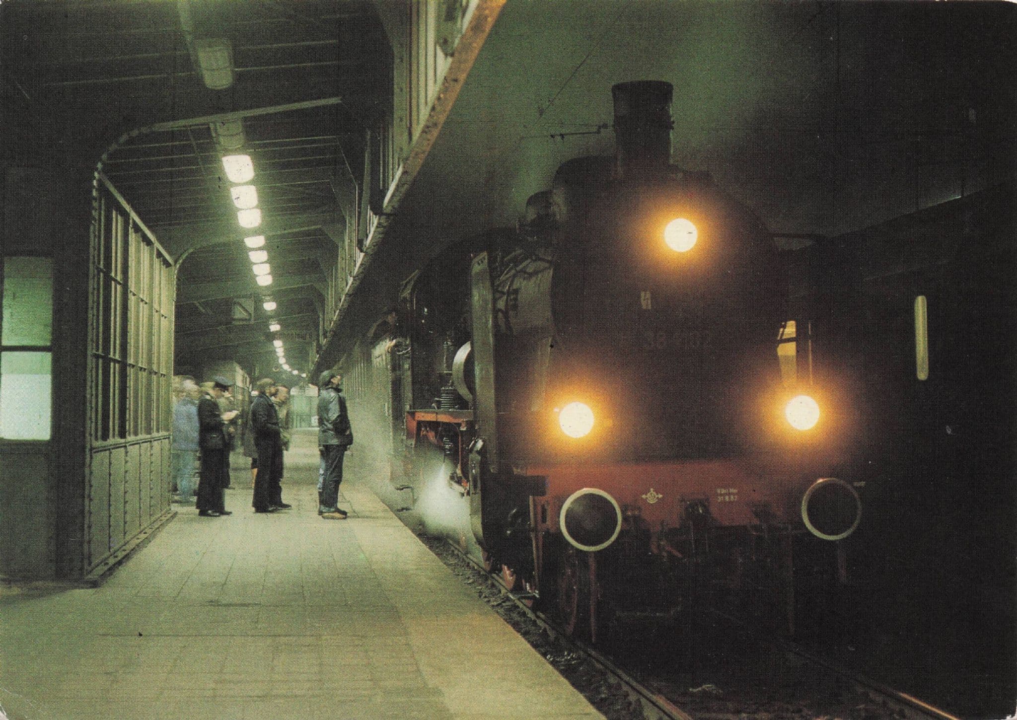 Dampflokomotiven Einsatz Locomotive Train Museum German Postcard