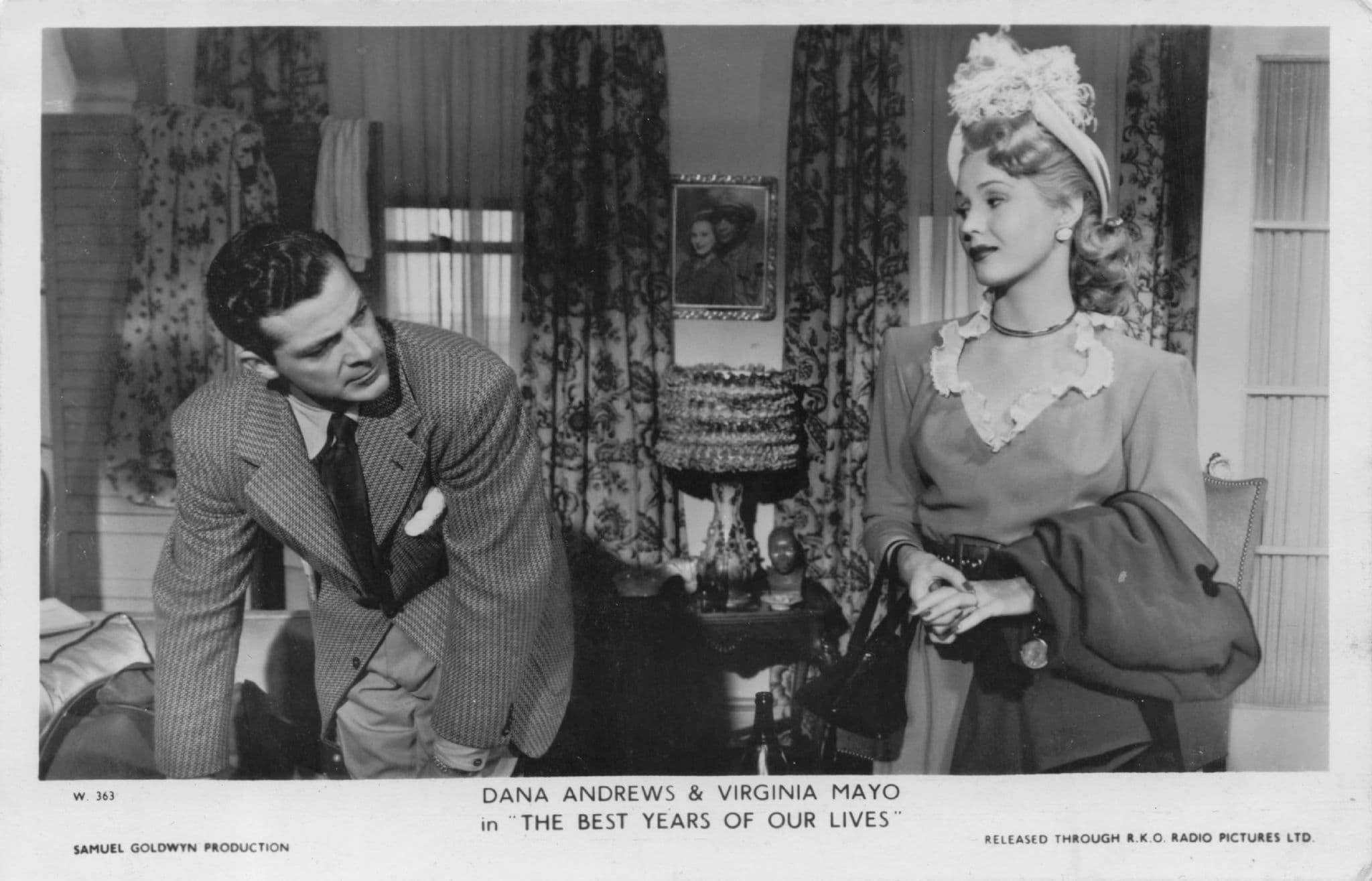 Dana Andrews Virginia Mayo The Best Years Of Our Lives Film Postcard