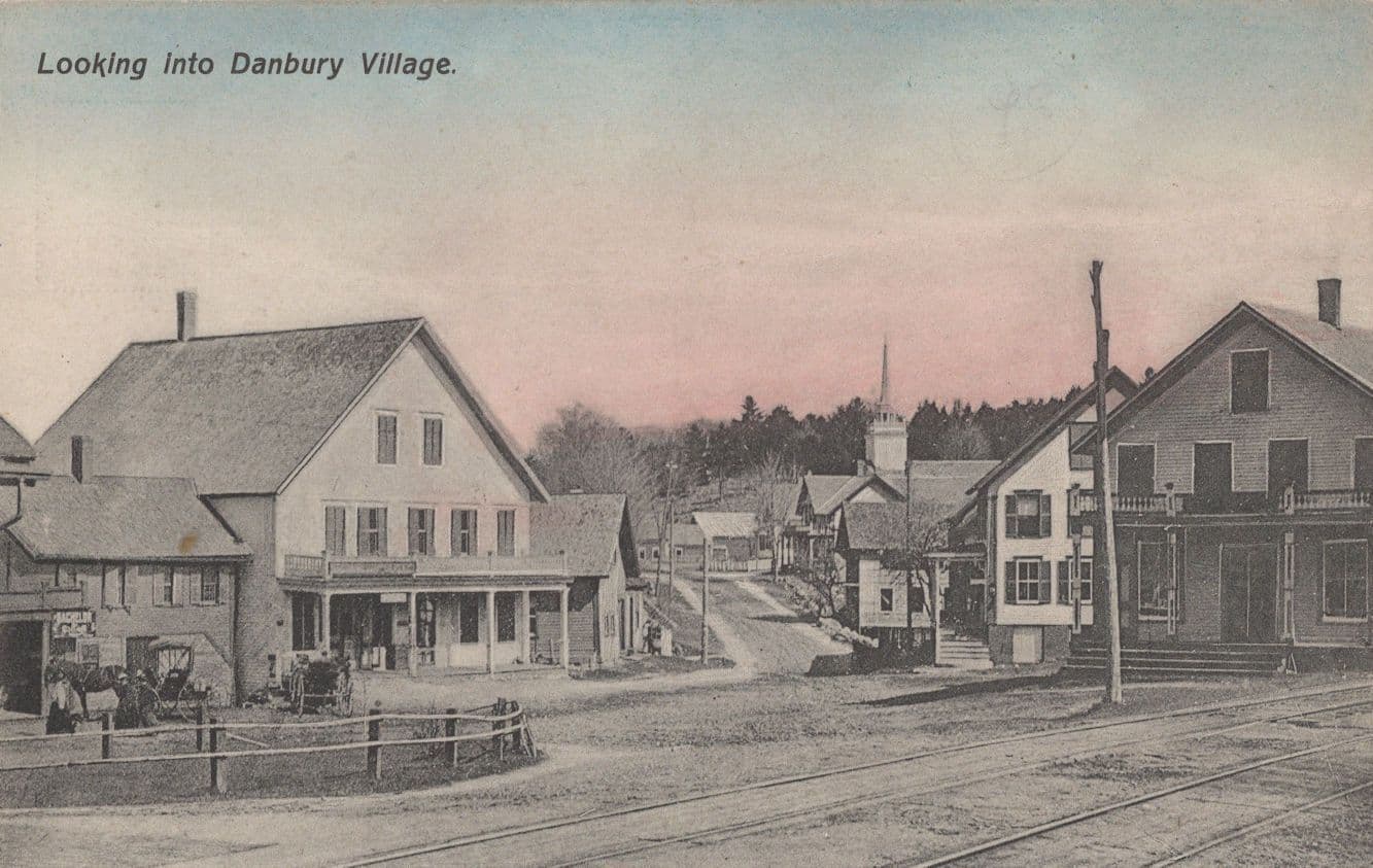 Danbury Village Alba Cigarette Advertising Connecticut USA Postcard