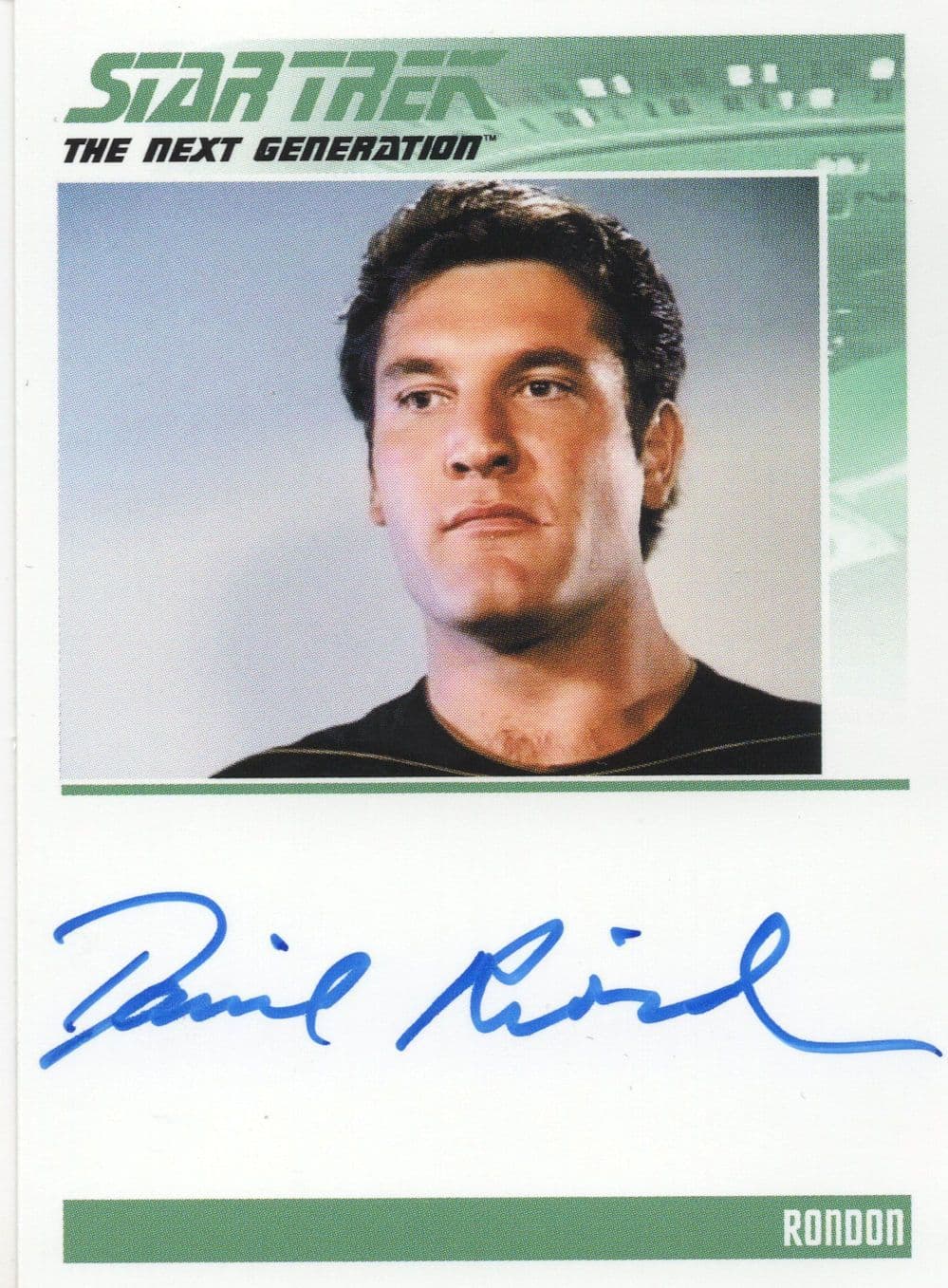 Daniel Riordan as Rondon Star Trek Hand Signed Autograph Card