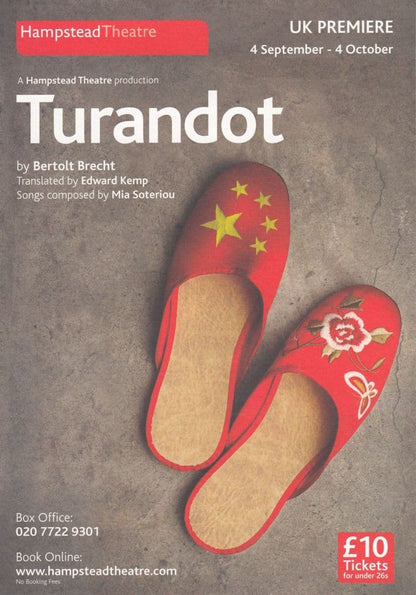 Daniel York The Beach Rogue Trader Turandot Hampstead Hand Signed Theatre Flyer