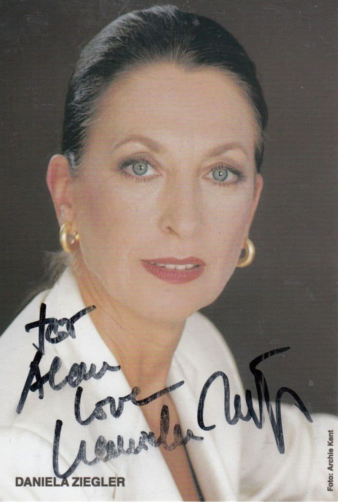 Daniela Ziegler Hand Signed Photo
