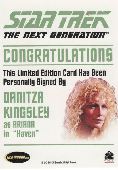 Danitza Kingley as Ariana Star Trek Hand Signed Autograph Photo Card