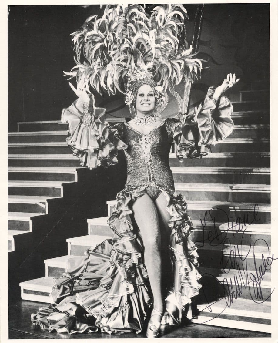 Danny La Rue Vintage Live Cabaret Show 10x8 Hand Signed Photo