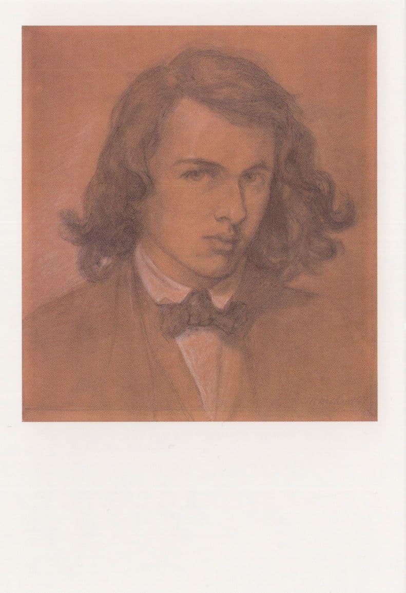 Dante Gabriel Rossetti Poetry Book Author Painting Postcard