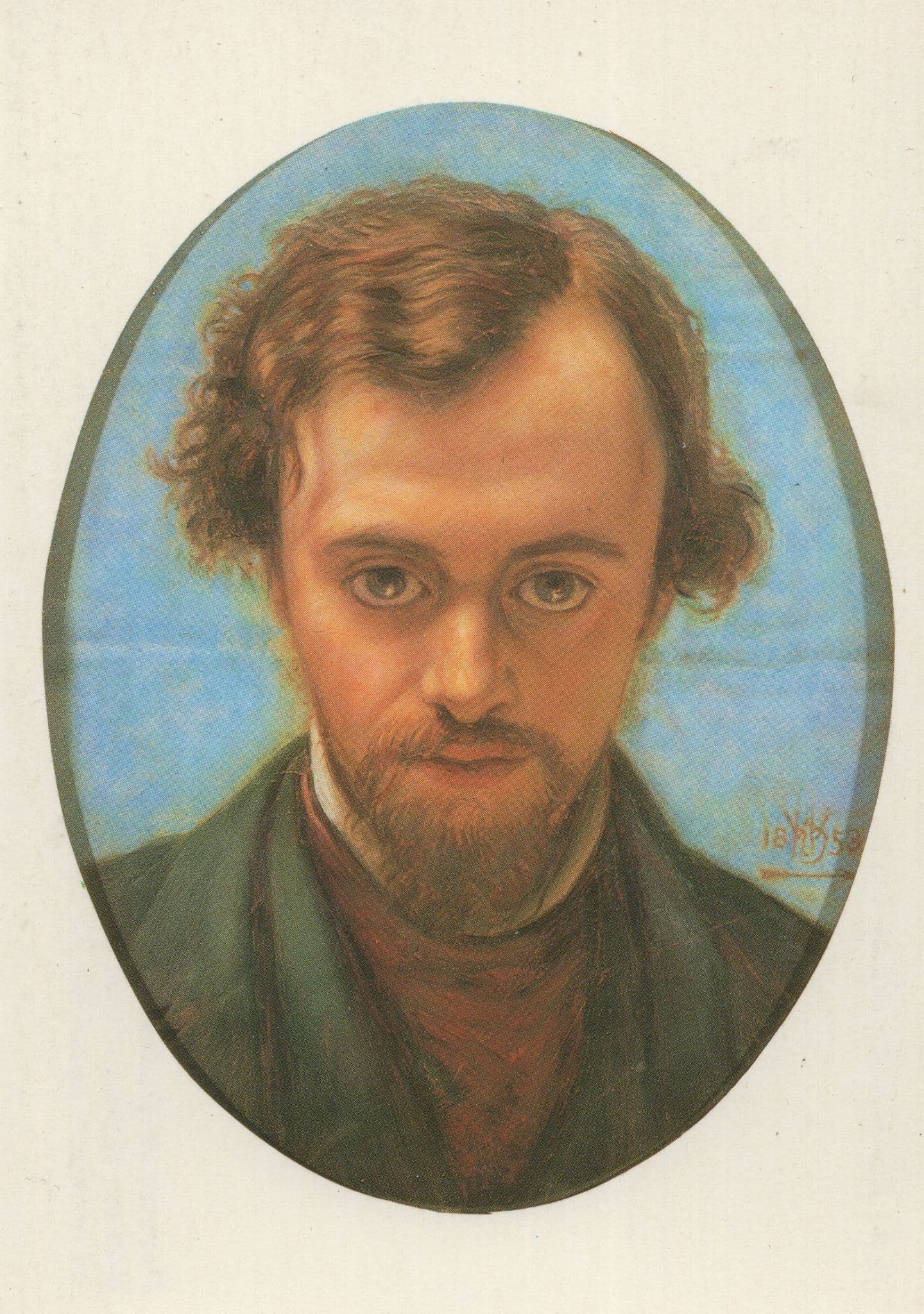 Dante Gabriel Rossetti William Holman Hunt Painting Postcard