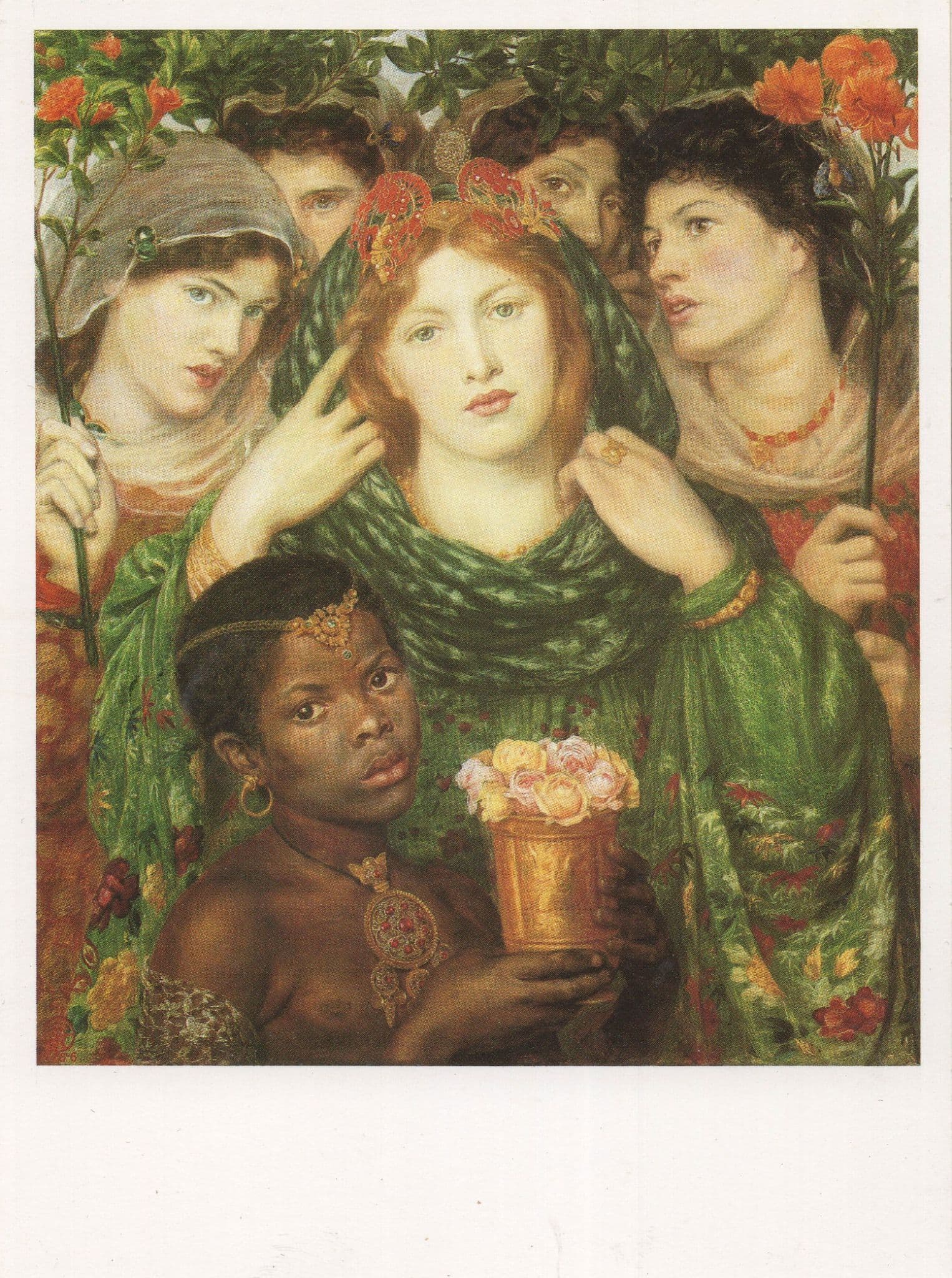 Dante Rossetti The Beloved Tate London Gallery Painting Postcard