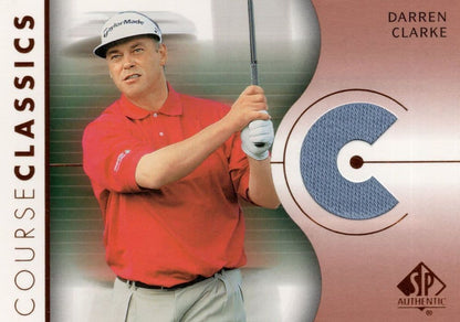 Darren Clarke Course Classics 2003 Authentic Worn PGA Tour Golf Shirt Card