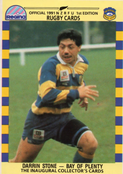 Darrin Stone Bay Of Plenty 1991 Hand Signed Rugby Card Photo