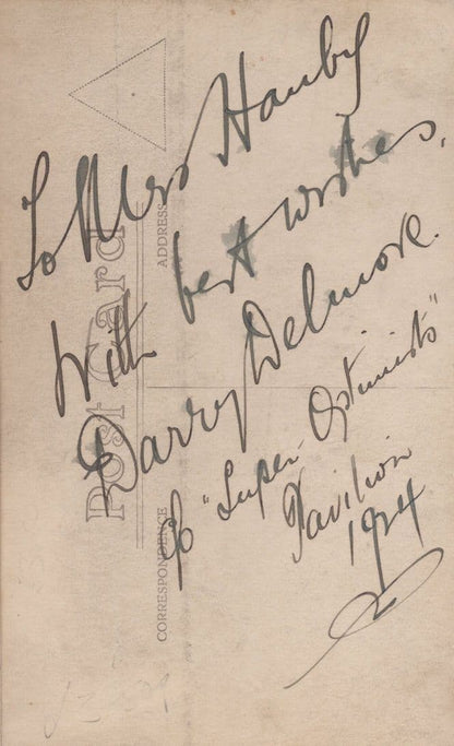 Darryl Delmore Wallasey Theatre 1924 Hand Signed Photo Postcard