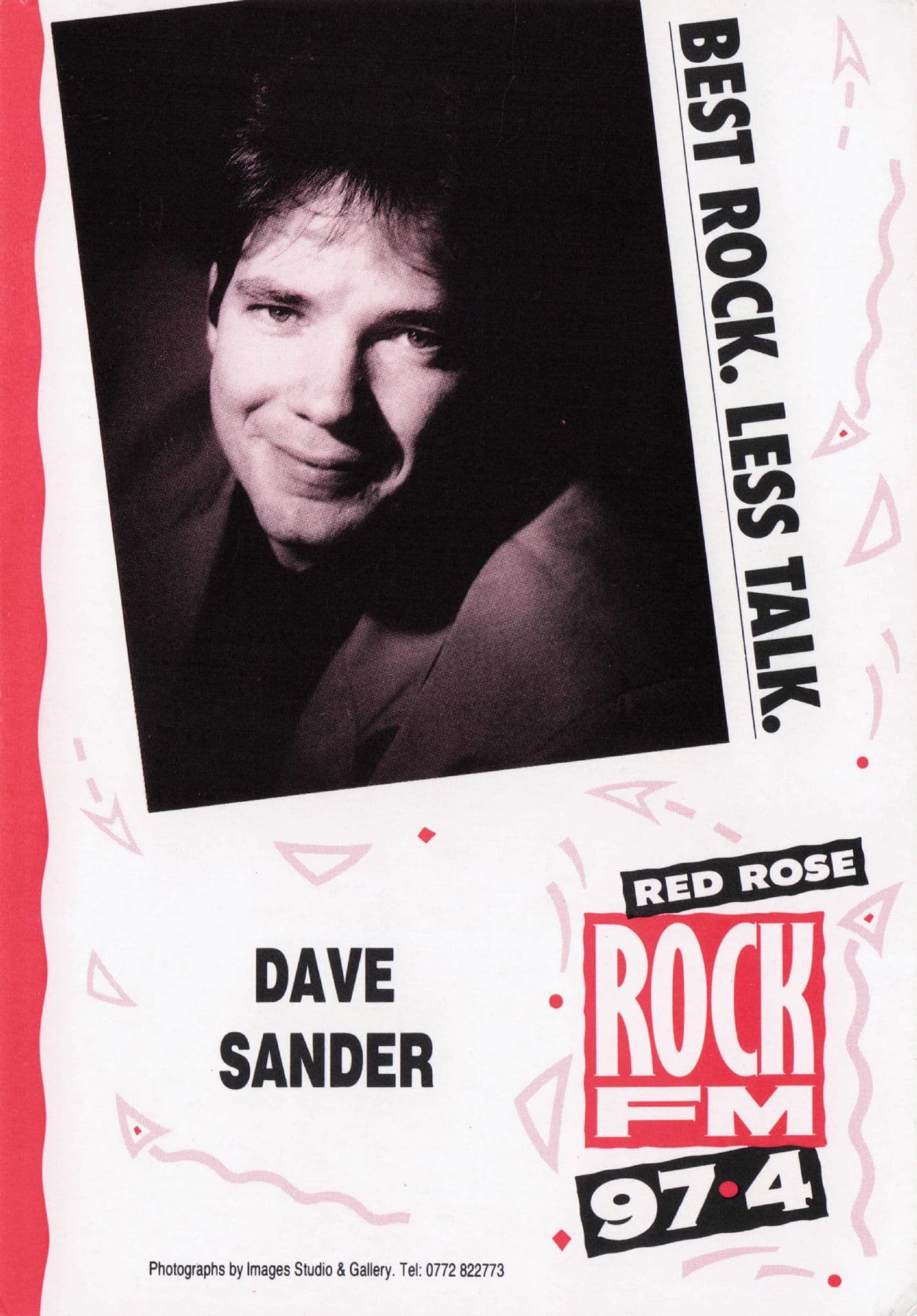 Dave Sander Rock & Heavy Metal FM Radio DJ Advertising Card