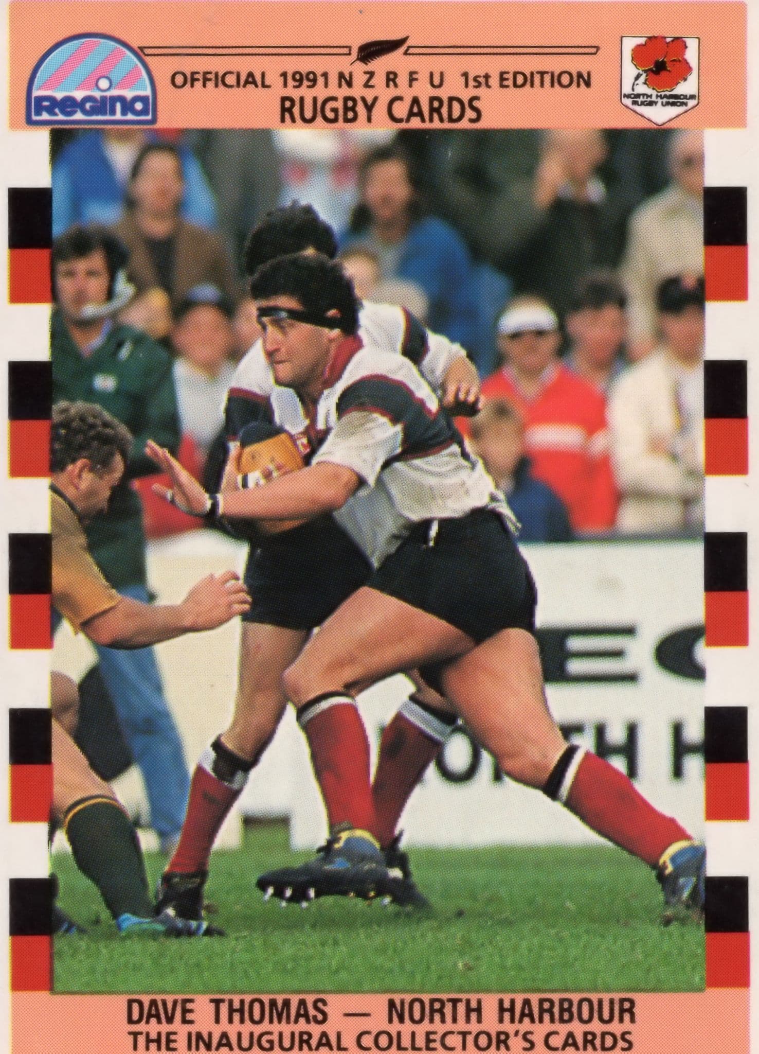 Dave Thomas North Harbour 1991 Hand Signed Rugby Card Photo