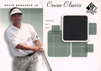 David Berganio Jr Course Classics Upper Deck 2002 Real Relic Golf Shirt Card