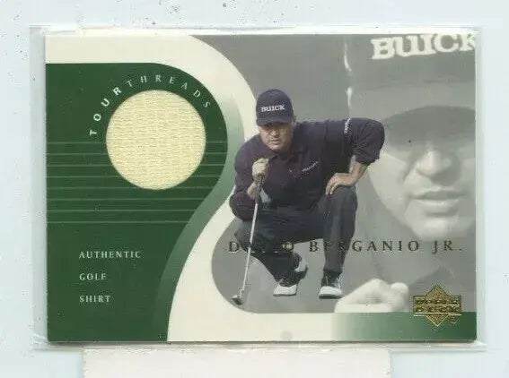 David Berganio Original Worn Shirt Golf Tour Rare Limited Threads Card