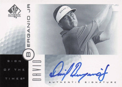 David Berganio Sign Of The Times Hand Signed 2001 SP Golf Autograph Card