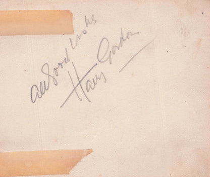 David Burns of The Saint 1939 Film Double Hand Signed Autograph
