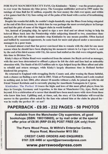 David Clayton Manchester City Book Launch Advertising Card